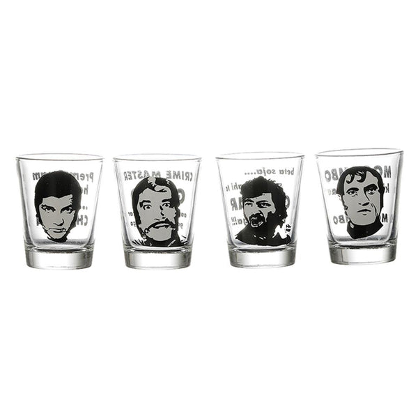 Bollywood Villains Shot Glasses Set of 4