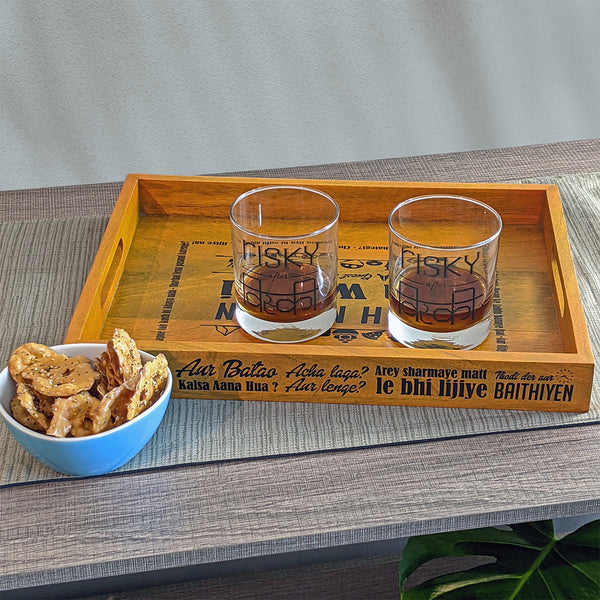 Risky After Whiskey Glasses Set of 2